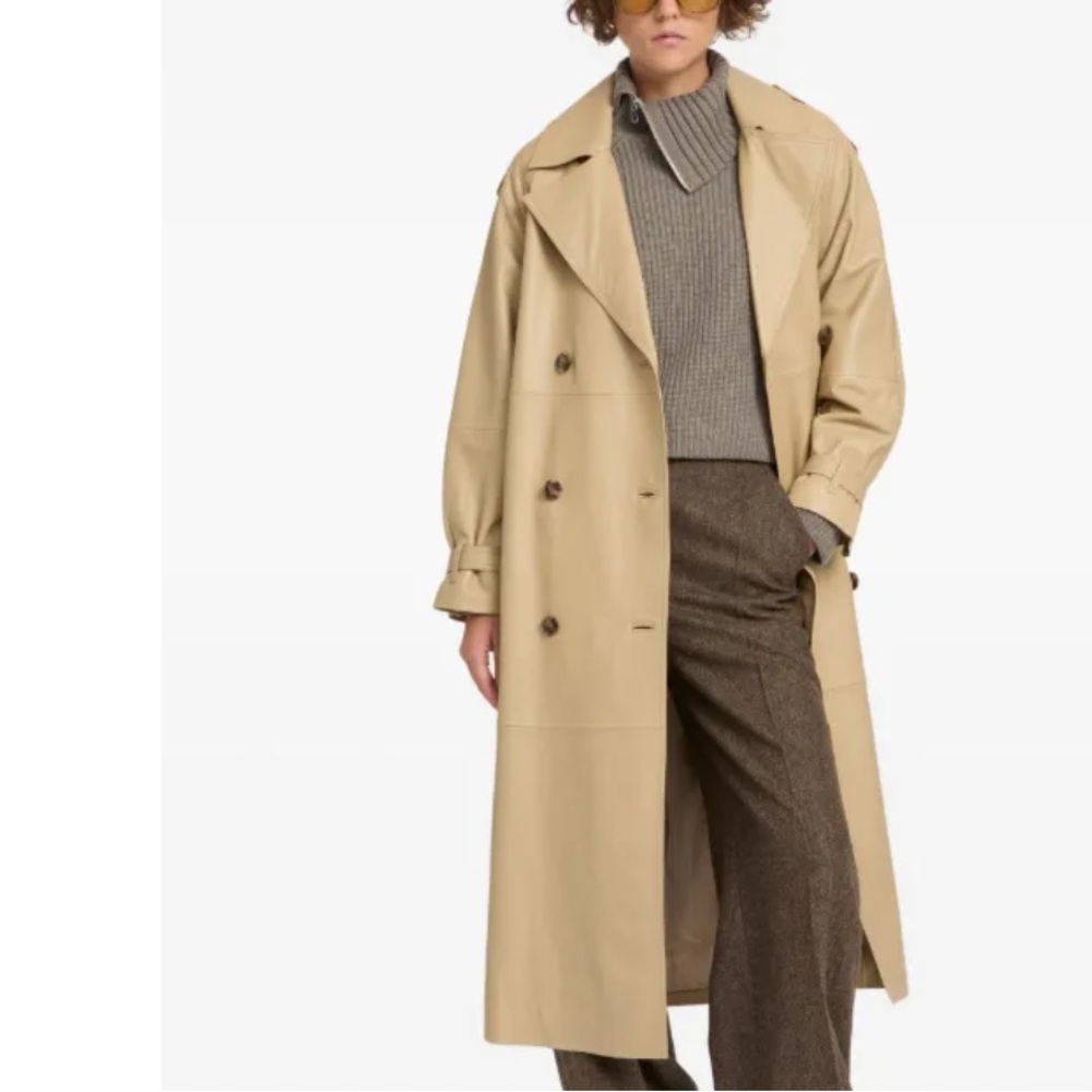 YVES SALOMON Silk Blend 
Tied-Waist Trench Coat
$1,076